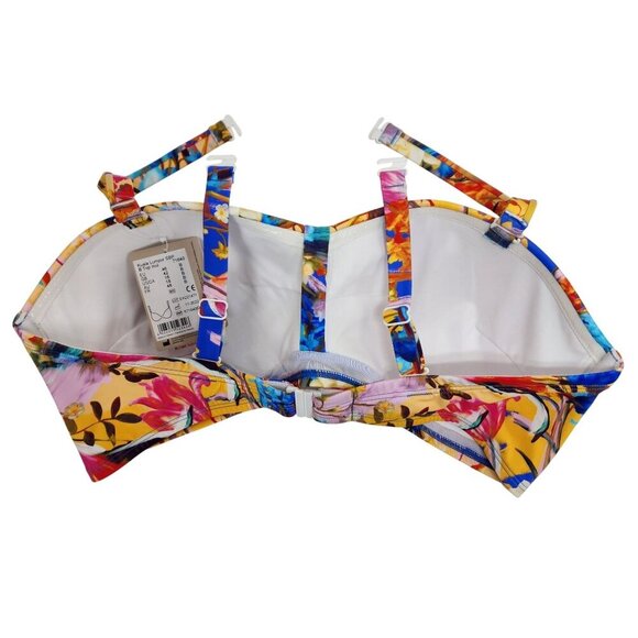 Amoena Womens Floral Underwire Bikini Top With Adjustable Straps - Size 18 US/CA - Picture 11 of 11